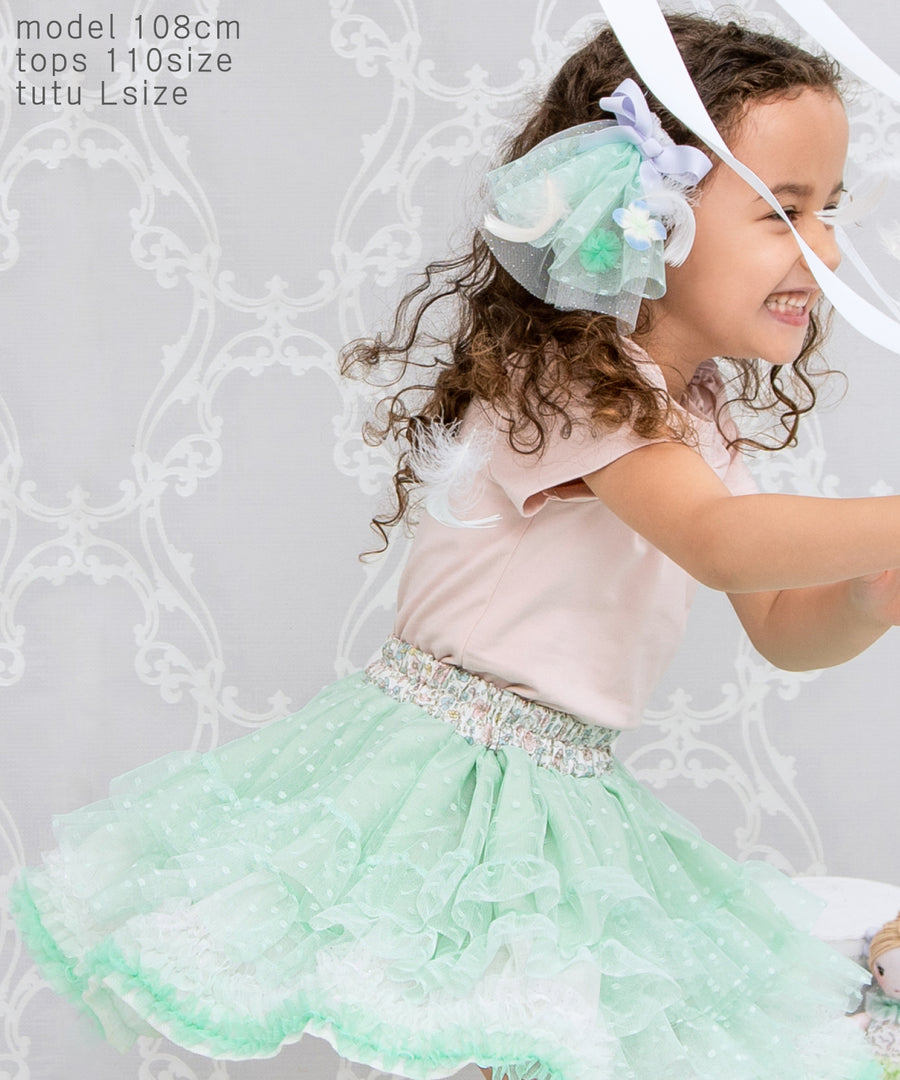 Japanese children's clothing panpantutu Peridot flower tutu skirt 70-140cm girls' newborn baby summer SKIRTS
