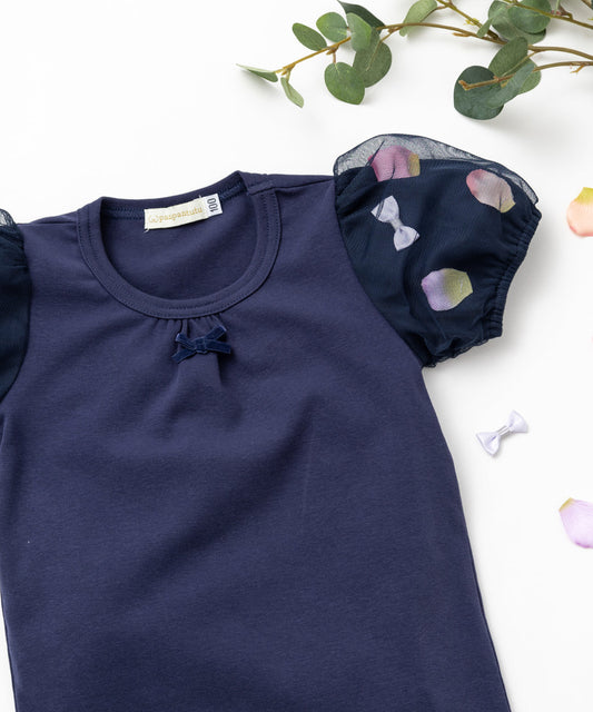 Japanese children's clothing panpantutu puff sleeve top 80-150cm girls summer TOPS