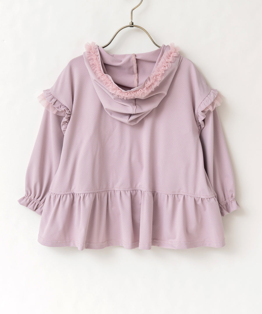 Japanese children's clothing panpantutu UV protection quick-drying series ruffled jacket 80-150cm girls summer outerwear