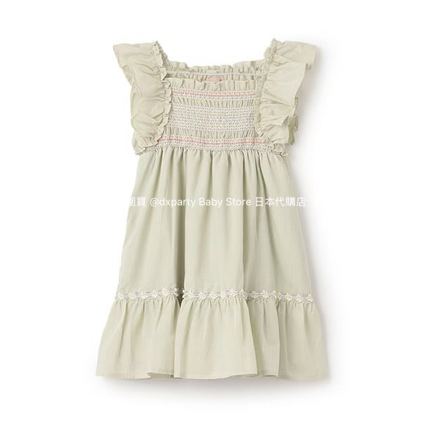 Japanese children's clothing pe#main small flying sleeve dress 80-130cm girls summer dresses