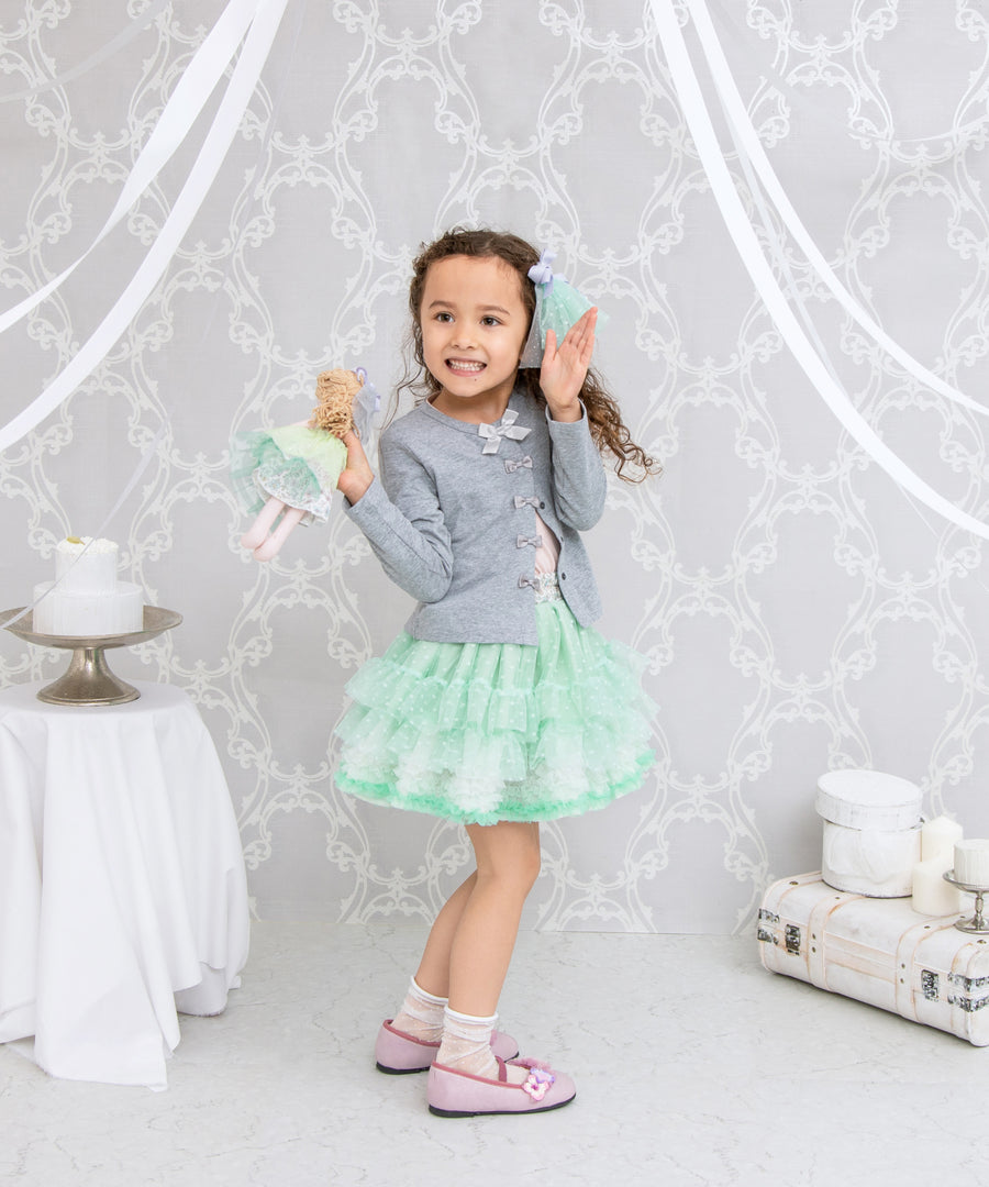 Japanese children's clothing panpantutu Peridot flower tutu skirt 70-140cm girls' newborn baby summer SKIRTS