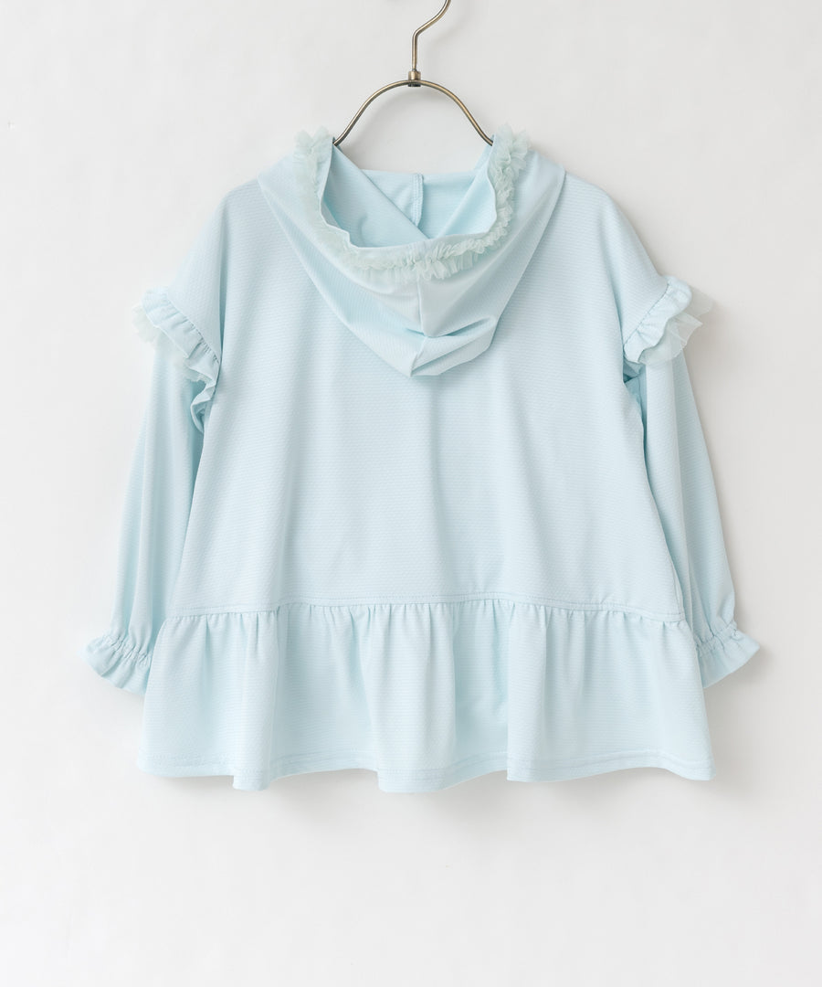 Japanese children's clothing panpantutu UV protection quick-drying series ruffled jacket 80-150cm girls summer outerwear