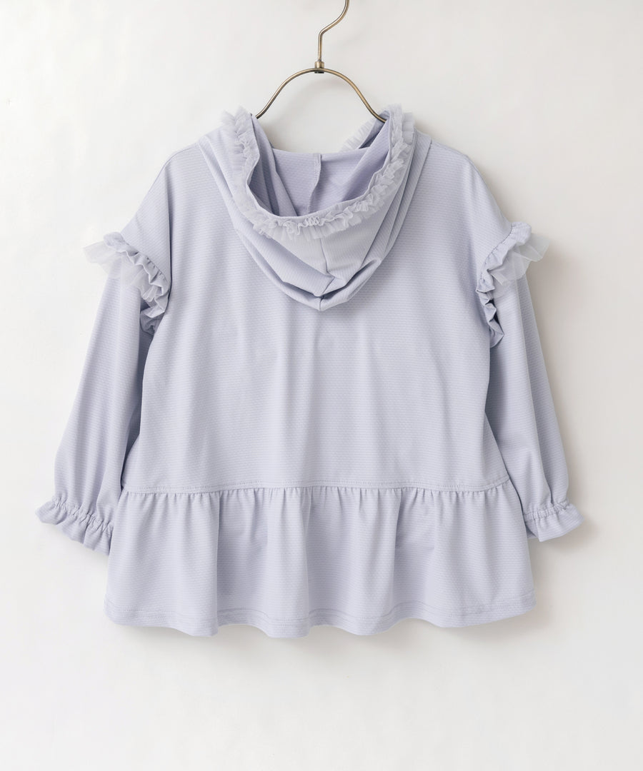 Japanese children's clothing panpantutu UV protection quick-drying series ruffled jacket 80-150cm girls summer outerwear