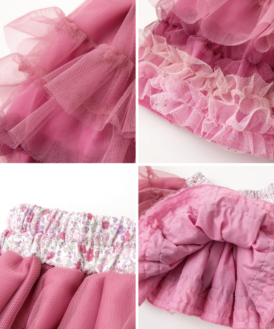 Japanese children's clothing panpantutu antique rose tutu skirt 70-140cm girls' newborn baby summer SKIRTS