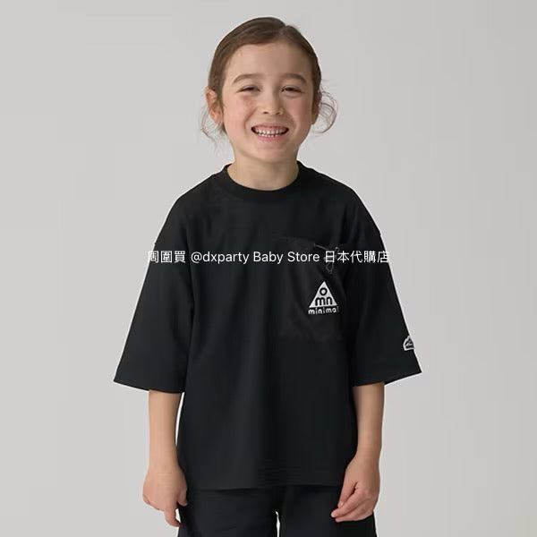 Japanese children's clothing mini#ML water-absorbing quick-drying mountain series pocket sports top 90-140cm boys'/girls' summer TOPS