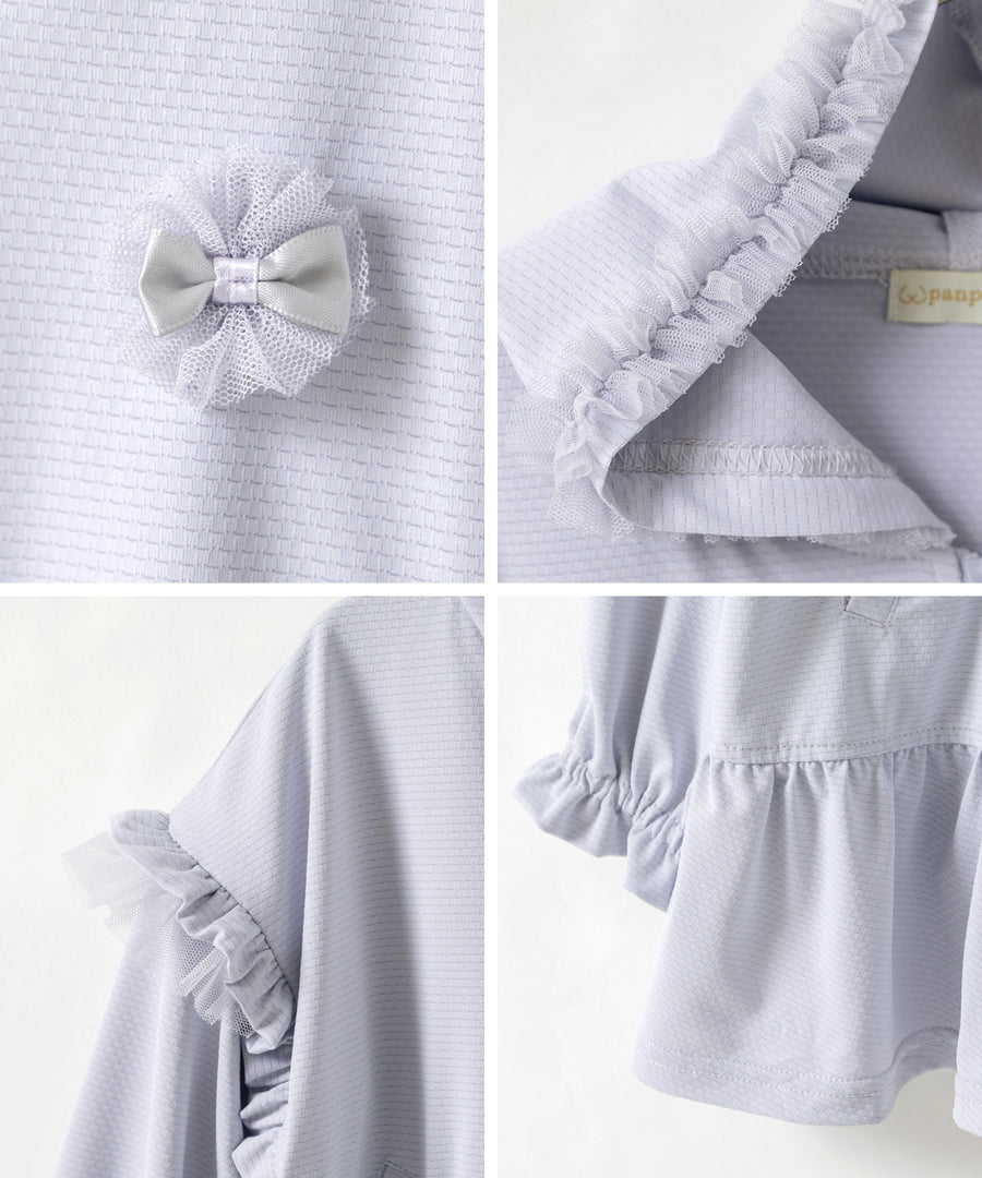 Japanese children's clothing panpantutu UV protection quick-drying series ruffled jacket 80-150cm girls summer outerwear