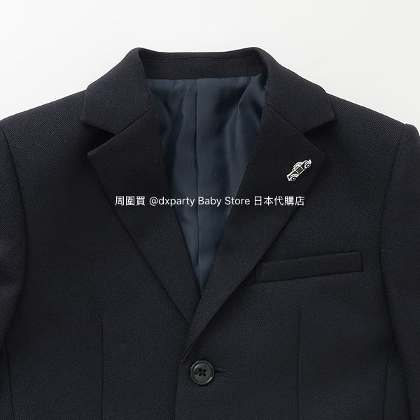 Japanese children's clothing pe#main three-piece suit 110-130cm boys' summer TOPS PANTS OUTERWEAR interview/banquet/performance