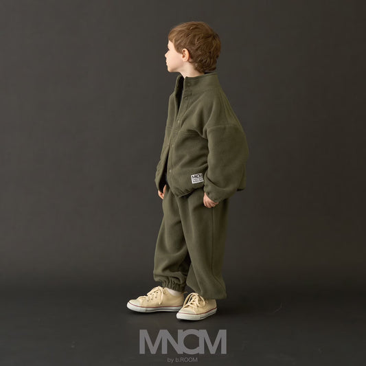 日本童裝 b・R# 抓毛運動兩件套裝 110-150cm 男童款 冬季 OUTERWEAR PANTS