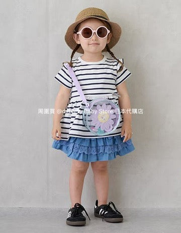 Japanese children's clothing pe#main lace ruffle skirt 80-130cm girls summer SKIRTS