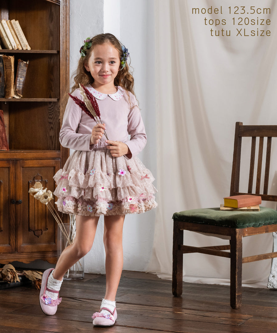Japanese children's clothing panpantutu elegant temperament milk tea tutu skirt 70-140cm girls newborn baby summer SKIRTS