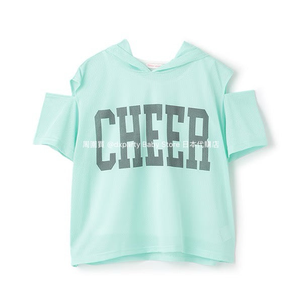Lovetoxic Japanese children's clothing hooded off-the-shoulder top and vest set 140-160cm girls summer TOPS