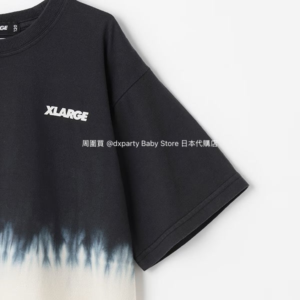 XLARGE KIDS Japanese children's clothing gradient tie-dye top 80-140cm boys' summer TOPS