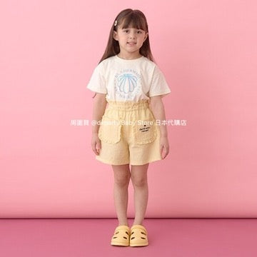 Japanese children's clothing Ly# mine ruffle pocket shorts 100-150cm girls summer PANTS