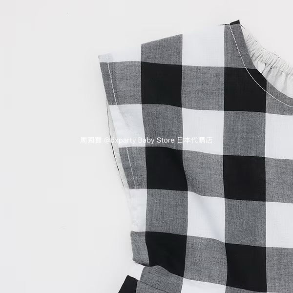 Japanese children's clothing pe#main back bow dress 80-130cm girls summer dresses
