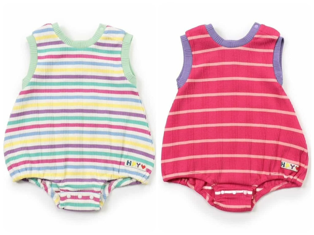 BREEZE Striped Jumpsuit (70-80cm) for Girls (Summer Jumpsuit for Newborns)