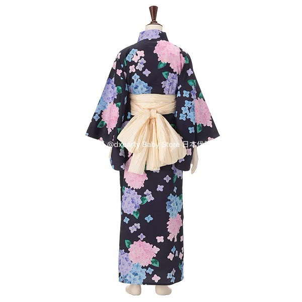 Lovetoxic 2Way Japanese Yukata Kimono 150-160cm Girls Summer Outerwear Dresses Japanese Summer Festival Special
