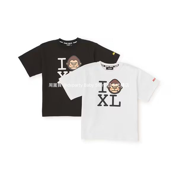 Japanese children's clothing XLARGE KIDS I LOVE XL top 80-140cm boys' summer TOPS