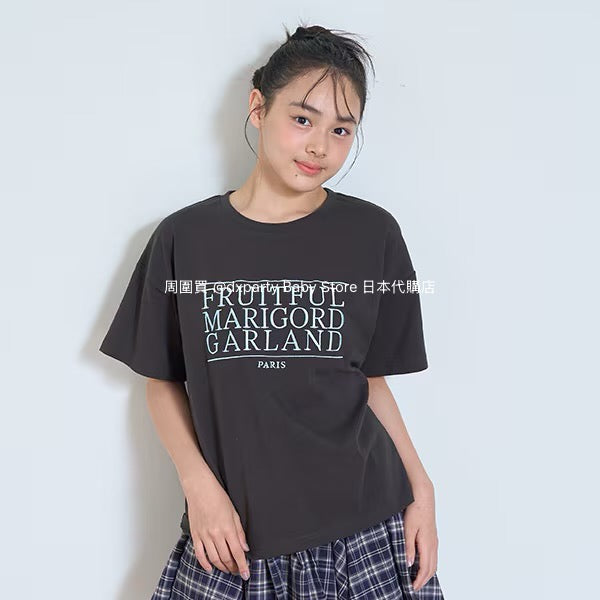 Lovetoxic Japanese children's clothing letter print top 130-160cm girls summer TOPS