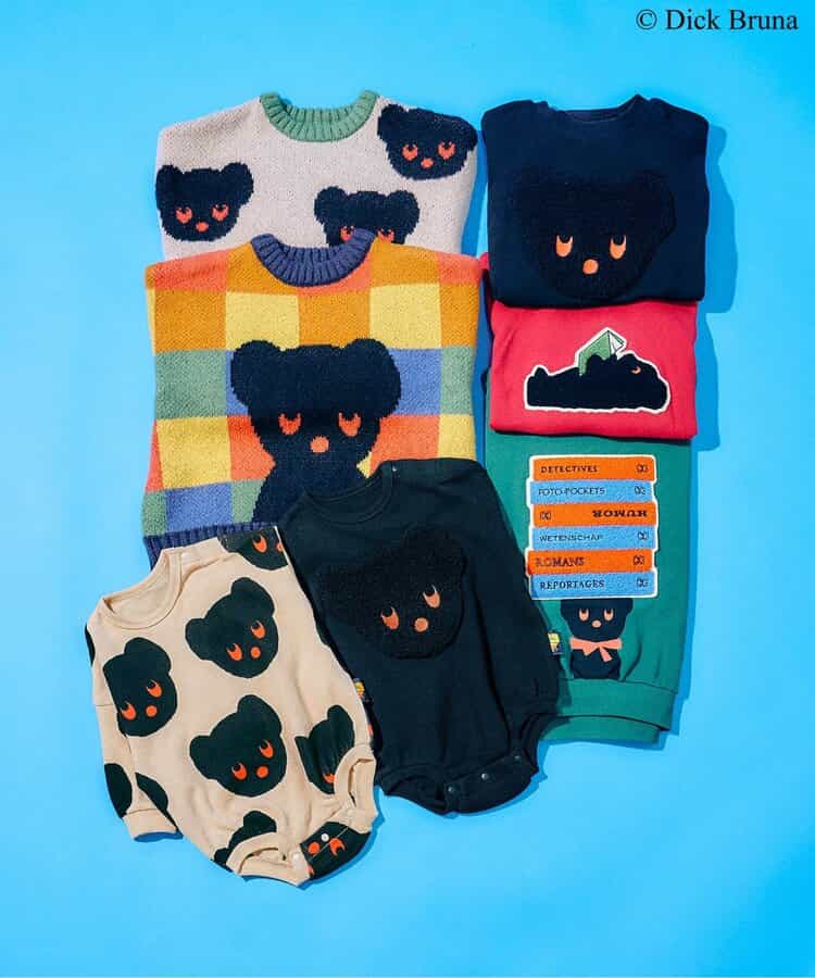 日本童裝 F.O.KIDS x Black Bear Dick Bruna 連衣 70-80cm 男童款 初生嬰兒 秋冬季 Jumpsuit 其他品牌童裝