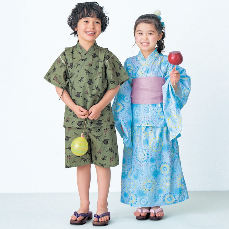 GITA Jinbei Japanese Kimono 90-140cm for Boys and Girls Summer Other Brands Children's Clothing TOPS PANTS Japanese Summer Festival Special