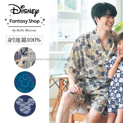 日本童裝 Disney 雙層紗 日本甚平 S-LL 大人款 夏季 日本和服