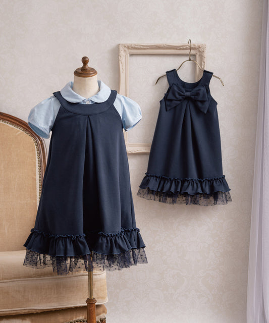 Japanese children's clothing panpantutu classic ruffle shirt 80-150cm girls summer TOPS interview / banquet / performance