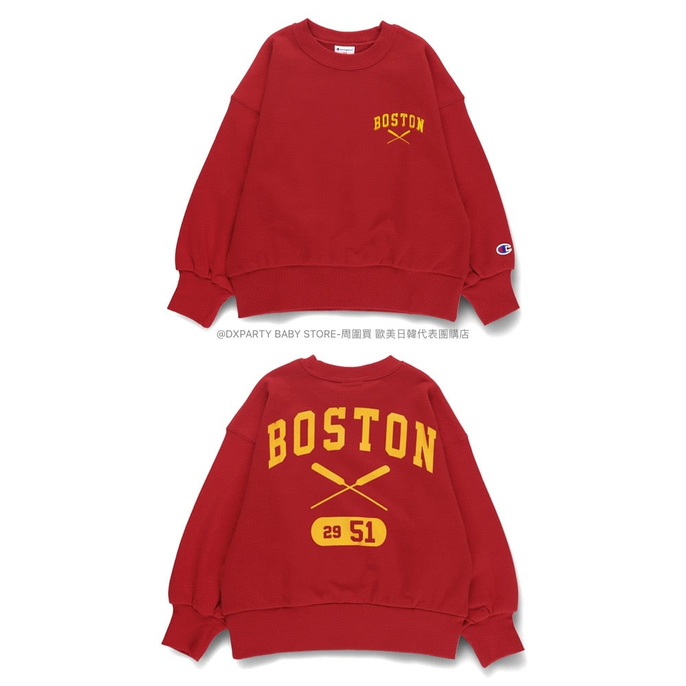 Japanese Children's Clothing Branches Champion Sweatshirt 100-150cm Boys' Autumn TOPS New Year Red