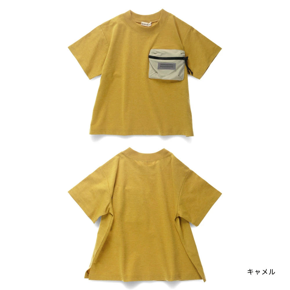 Japanese children's clothing Branches quick-drying UV-resistant mountain-style pocket top 80-150cm boys' summer TOPS