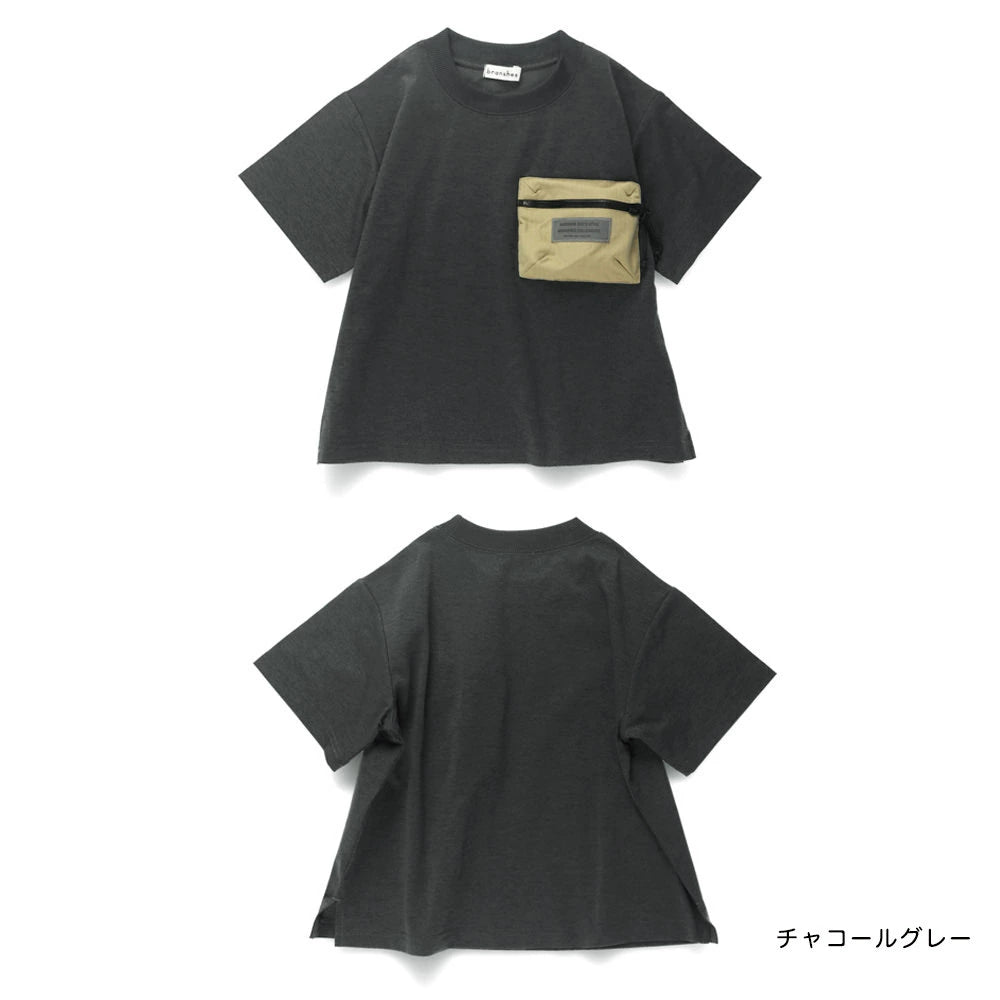 Japanese children's clothing Branches quick-drying UV-resistant mountain-style pocket top 80-150cm boys' summer TOPS