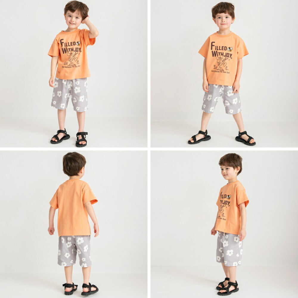 Japanese Branches Children's Clothing UV-Proof, Quick-Drying, Seven-Function Printed Top (80-150cm) for Boys (Summer TOPS)