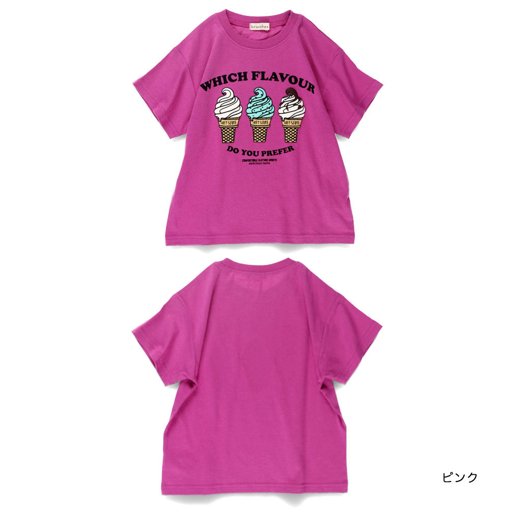 Japanese children's clothing Branches contact cold print short-sleeved top 80-150cm boys' summer TOPS