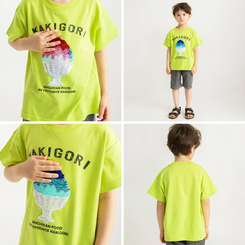 Japanese children's clothing Branches contact cold print short-sleeved top 80-150cm boys' summer TOPS