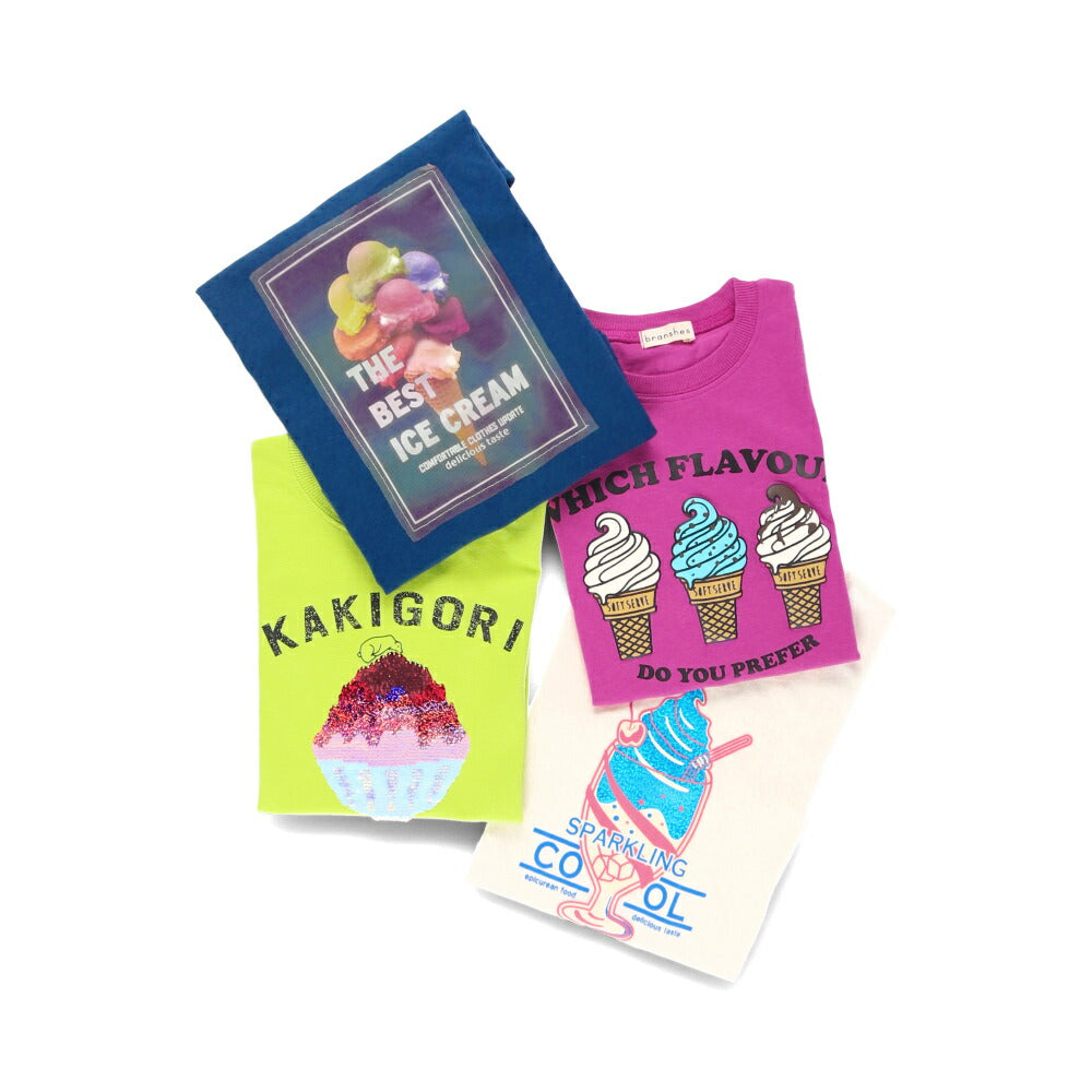 Japanese children's clothing Branches contact cold print short-sleeved top 80-150cm boys' summer TOPS