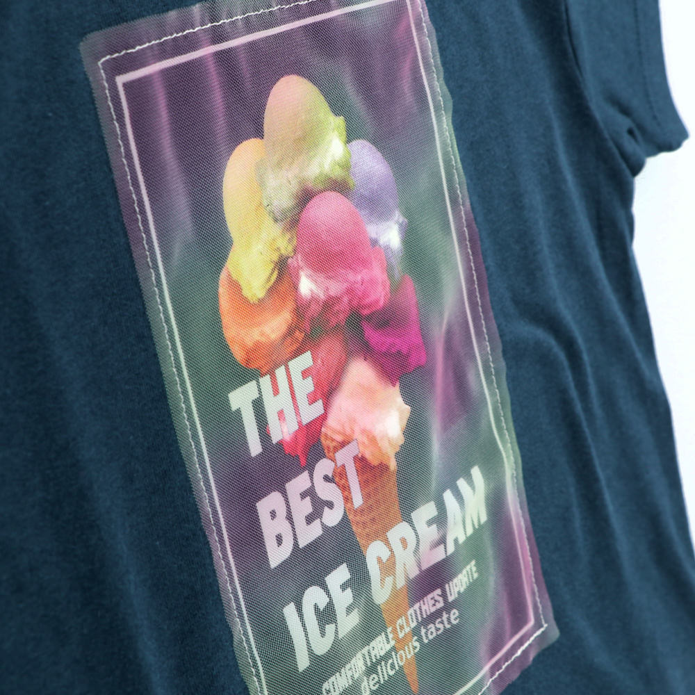Japanese children's clothing Branches contact cold print short-sleeved top 80-150cm boys' summer TOPS