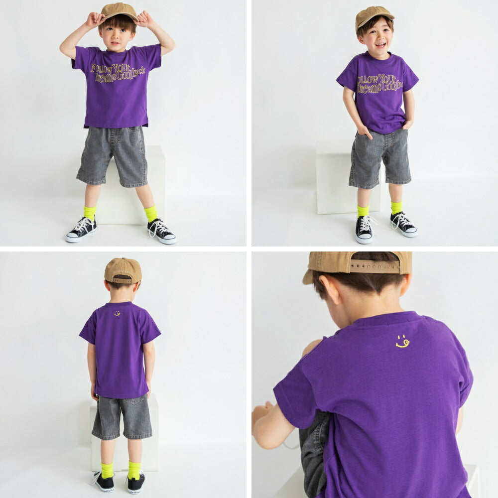 Japanese children's clothing Branches printed tops 80-150cm boys' summer TOPS