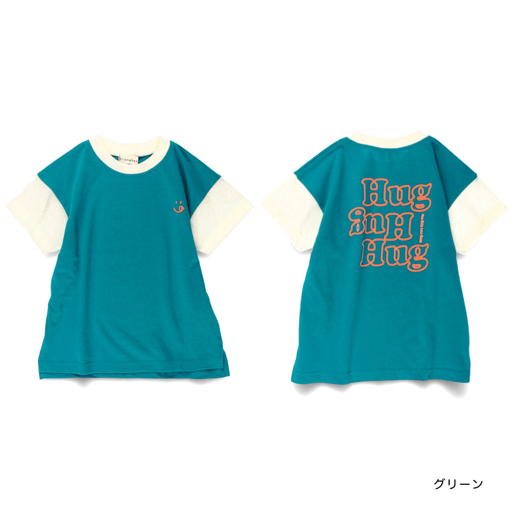 Japanese children's clothing Branches printed tops 80-150cm boys' summer TOPS