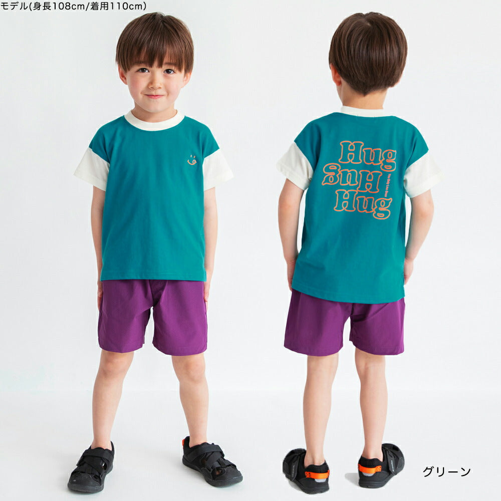 Japanese children's clothing Branches printed tops 80-150cm boys' summer TOPS