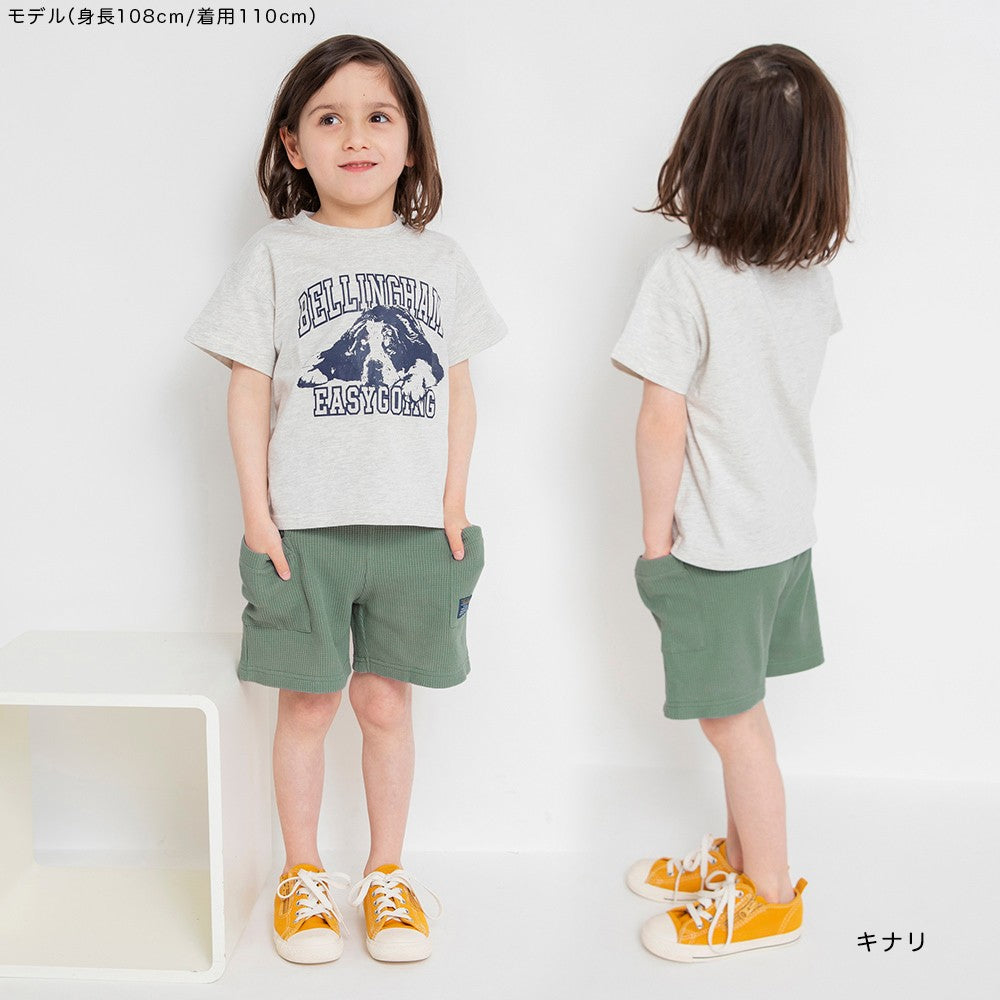 Japanese children's clothing Branches printed tops 80-150cm boys' summer TOPS