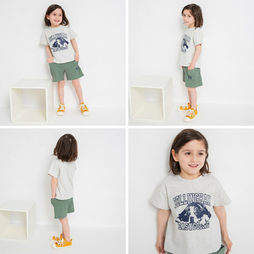 Japanese children's clothing Branches printed tops 80-150cm boys' summer TOPS