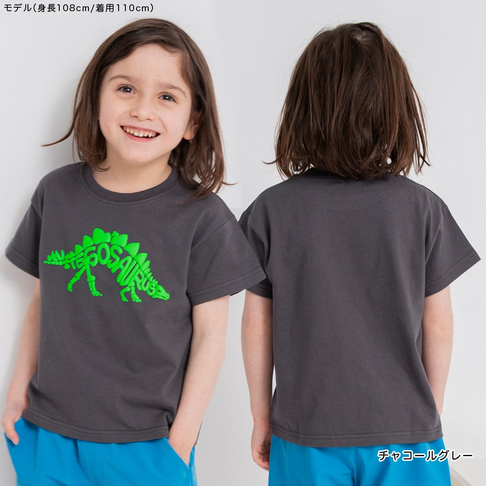 Japanese children's clothing Branches printed tops 80-150cm boys' summer TOPS