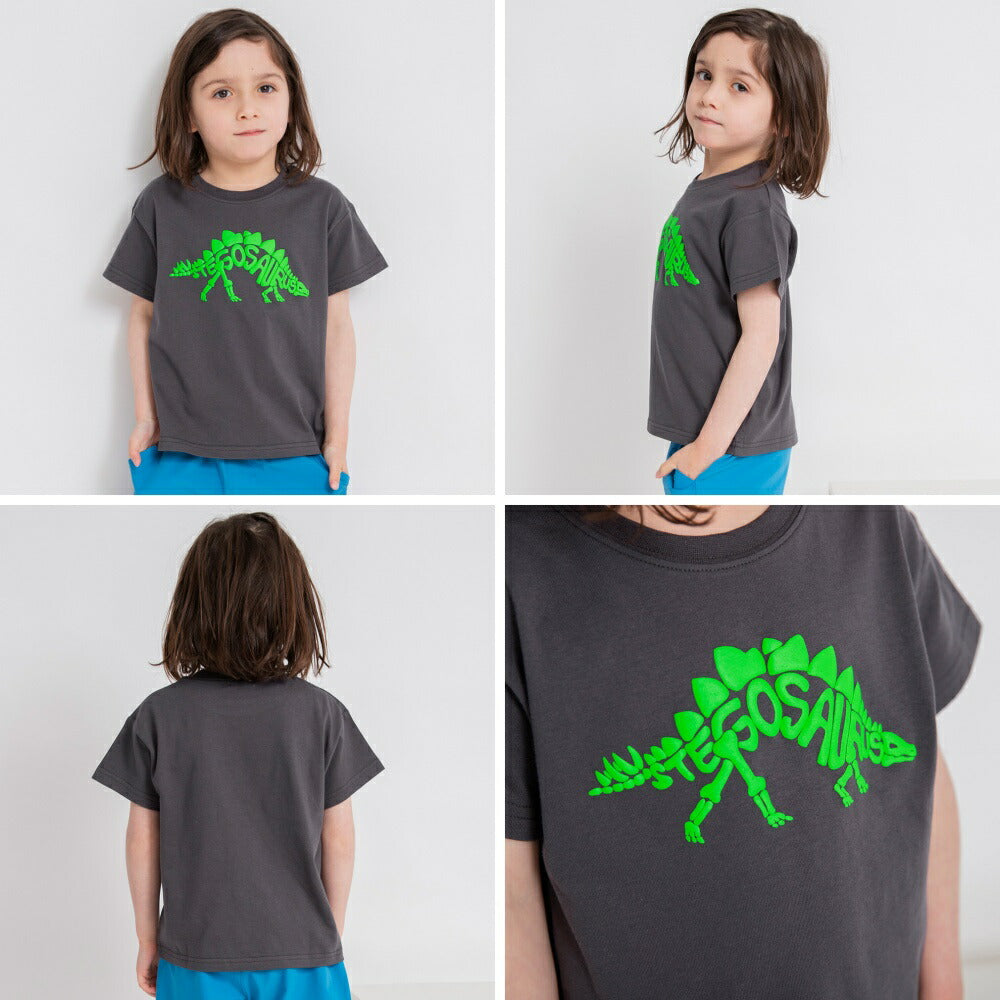 Japanese children's clothing Branches printed tops 80-150cm boys' summer TOPS