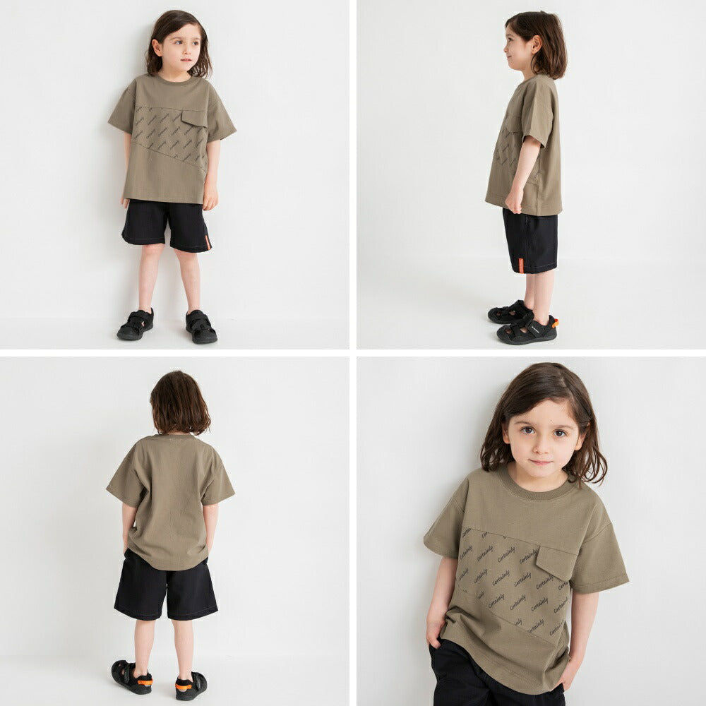Japanese children's clothing Branches fake pocket top 80-150cm boys summer TOPS