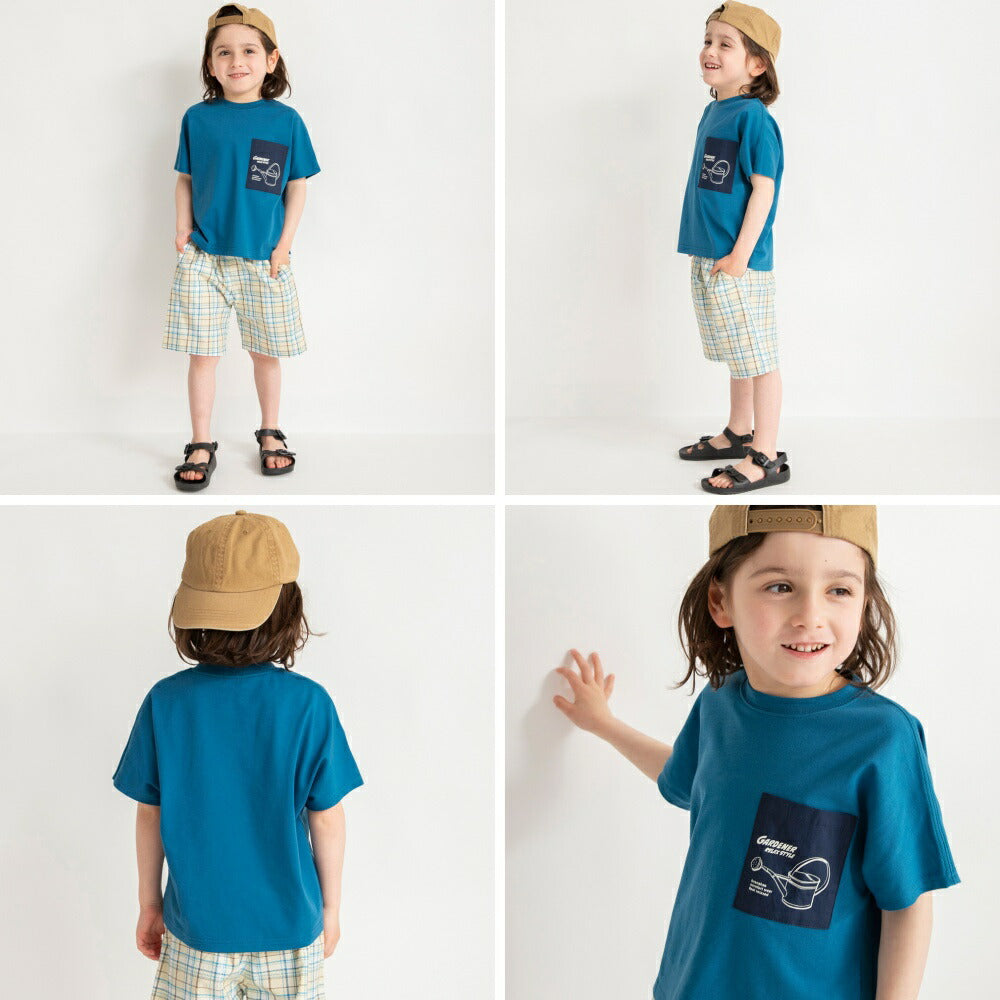 Japanese Branches Children's Clothing UV-Proof, Quick-Drying, Seven-Function Printed Top (80-150cm) for Boys (Summer TOPS)