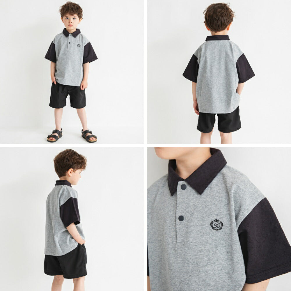 Japanese children's clothing Branches polo top 80-150cm boys' summer TOPS