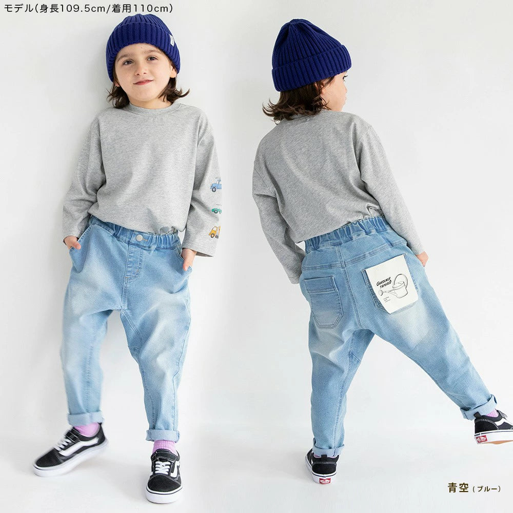 Japanese children's clothing Branches scallop silk layered waist top 90-150cm girls summer TOPS