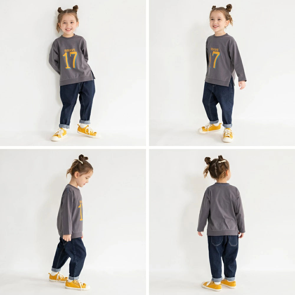 Japanese children's clothing Branches scallop silk layered waist top 90-150cm girls summer TOPS