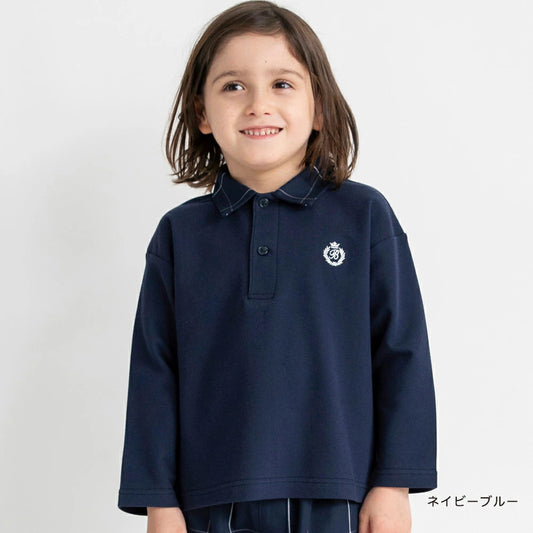 日本童裝 Branshes 格仔polo上衣 100-150cm 男童款 秋季 TOPS