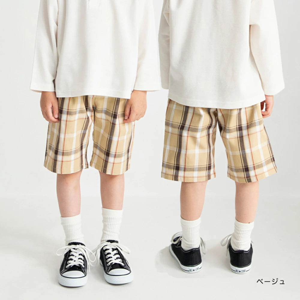 日本童裝 Branshes 格仔短褲 100-150cm 男童款 秋季 PANTS