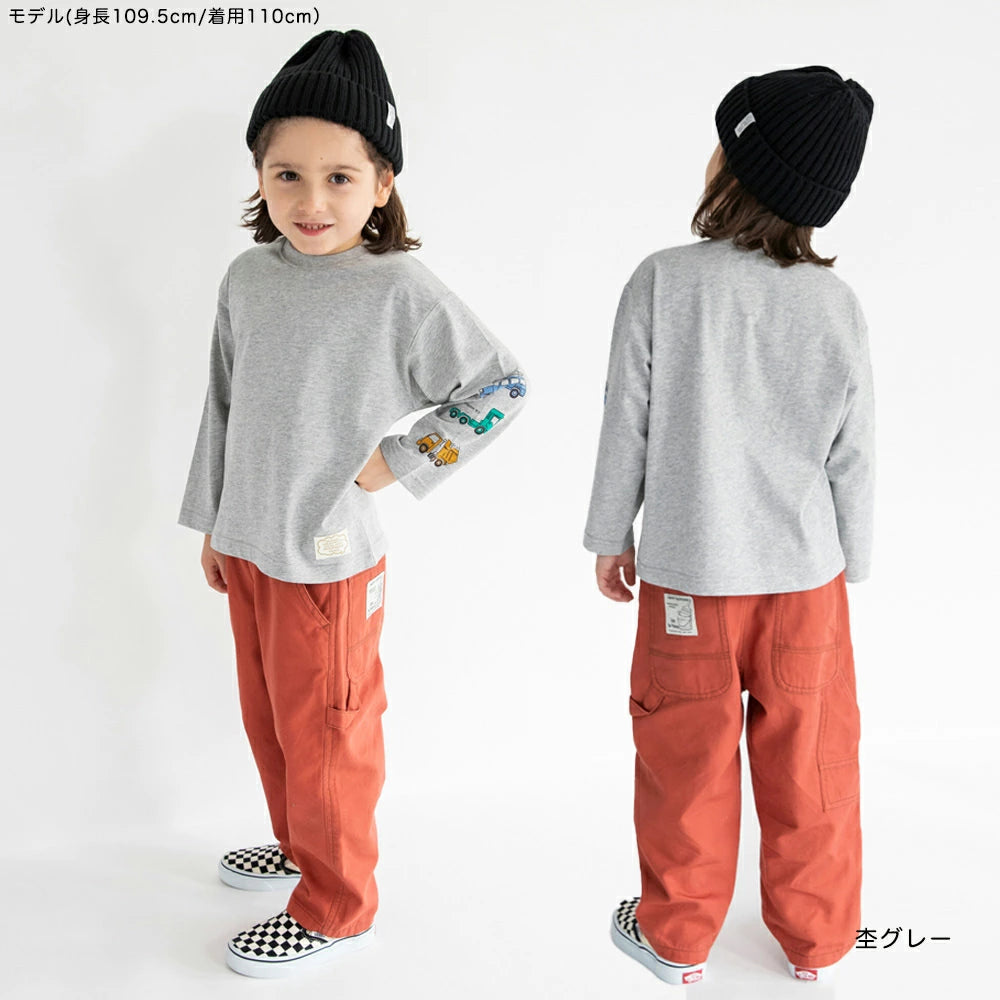 日本童裝 Branshes 印花長袖上衣 80-130cm 男童款 秋季 TOPS