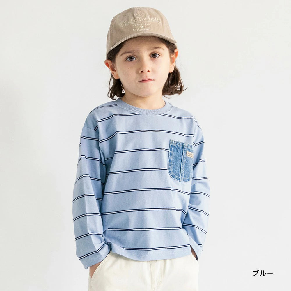 Japanese children's clothing Branches scallop silk layered waist top 90-150cm girls summer TOPS